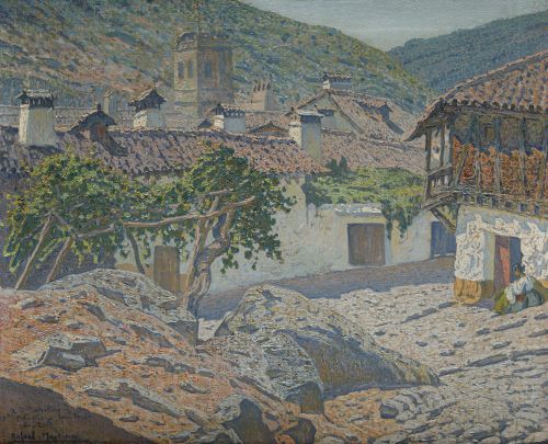 RAFAEL MARTÍNEZ DÍAZ, "Paisaje", Óleo sobre lienzo
