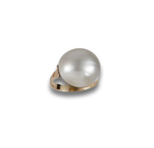 GOLD RING WITH PEARL MABE