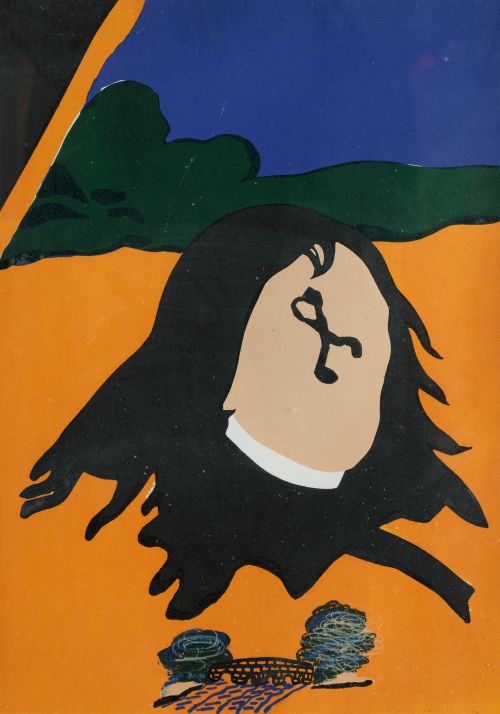 EDUARDO  ARROYO, "Pont d'arcole", 1970, Litografía sobre pa