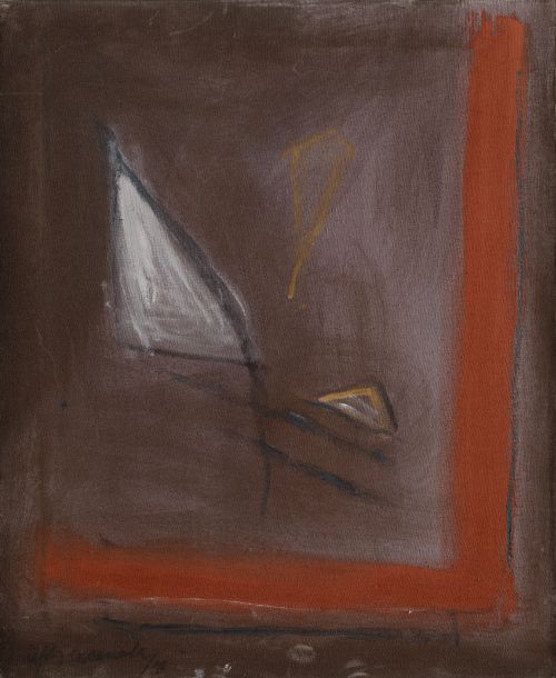 ALBERT RAFOLS CASAMADA, "Triangle blanc", 1990, Óleo sobre