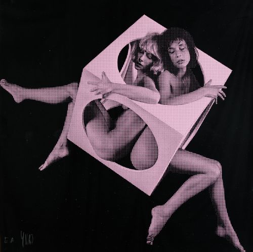 JEAN-PIERRE VASARELY YVARAL, "Double six", 1972, Serigrafía