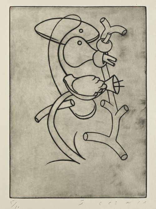 JAUME PLENSA SUÑÉ, "Li", 1987, Aguafuerte y aguatinta