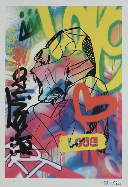 RICHARD ORLINSKI, "Utopia", Litografía sobre papel