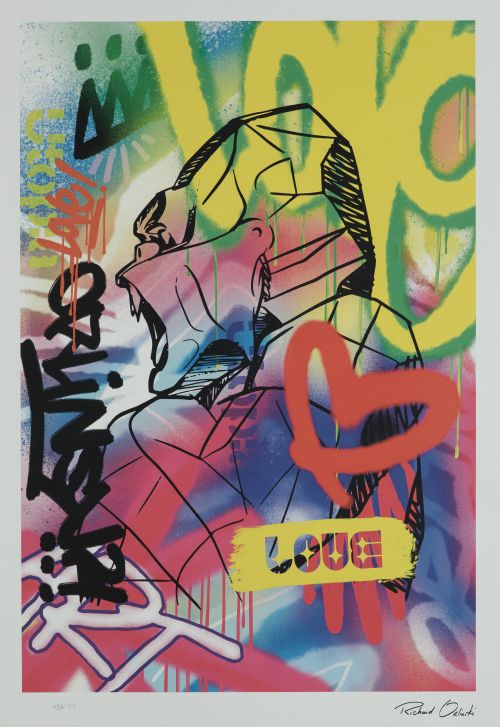 RICHARD ORLINSKI, "Utopia", Litografía sobre papel