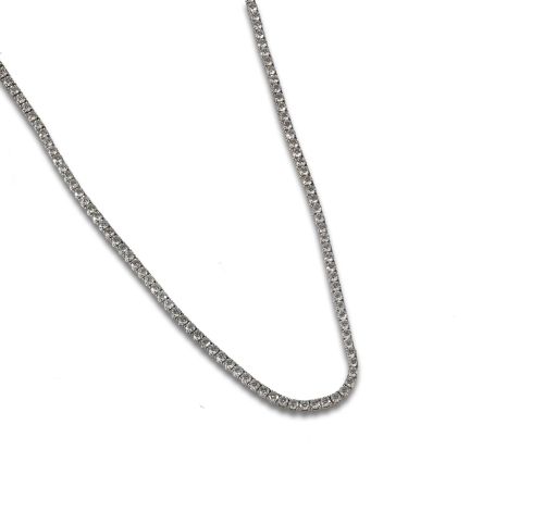 GOLD AND DIAMOND RIVIER NECKLACE