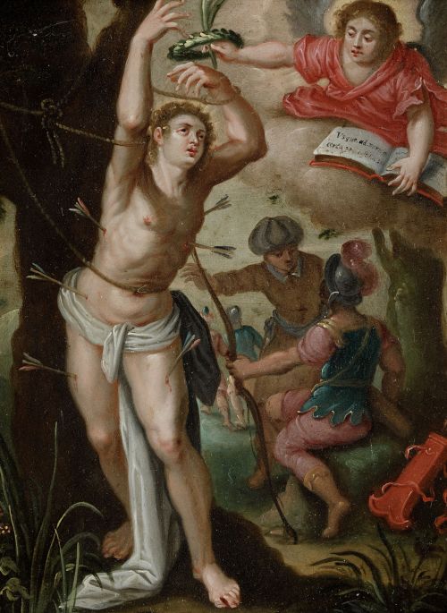 ESCUELA FLAMENCA, FLAMENCO SCHOOL (17th century) "Martyrdom