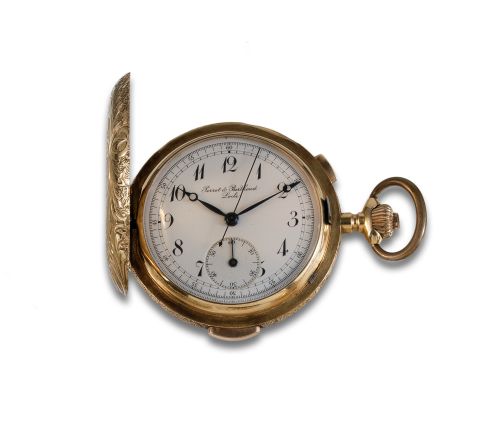 PERRET & BERTHOUD GOLD SABONETTE WATCH