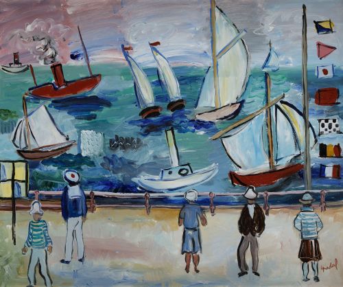 CARLOS NADAL Paris, France (1917) / Sitges (1998) "Le port"