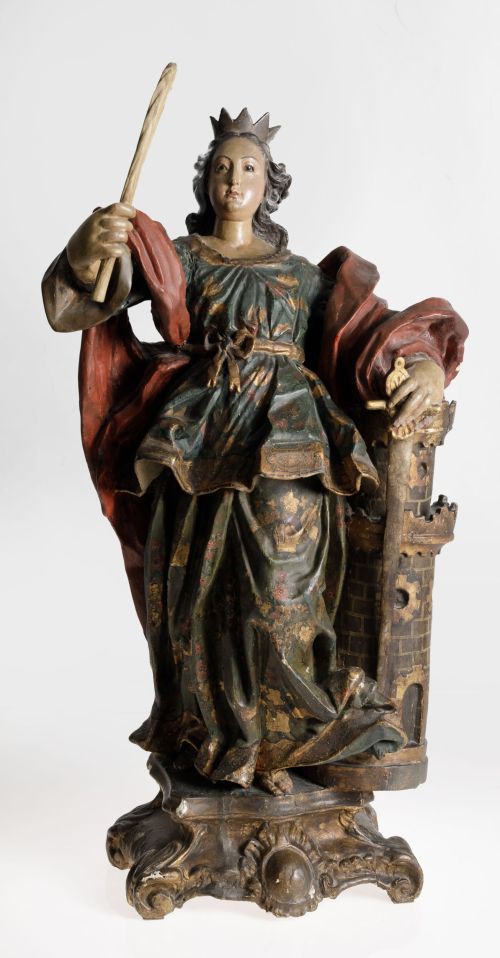 ESCUELA ESPAÑOLA, SPANISH SCHOOL (18TH CENTURY) "Santa Barb