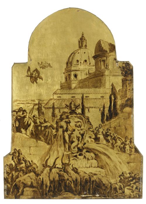 JOSE MARIA SERT Y BADIA, "Visión mediterránea", 1931, Óleo