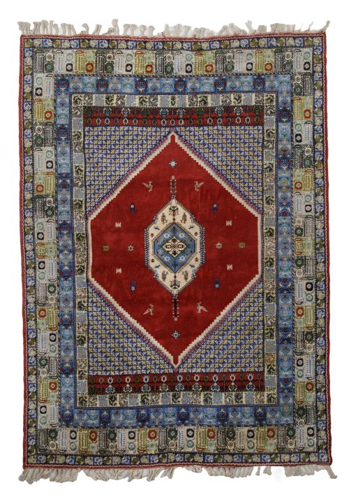 Hand-knotted wool Persian rug, 20th century