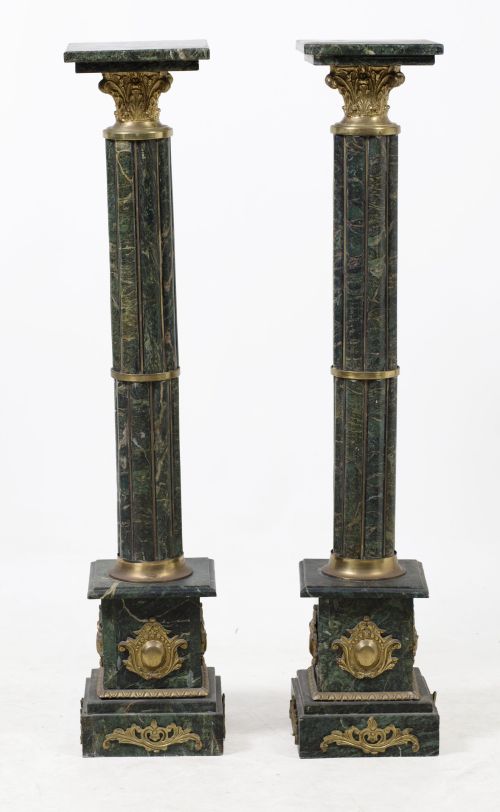 Pair of pedestals following 19th-century French models