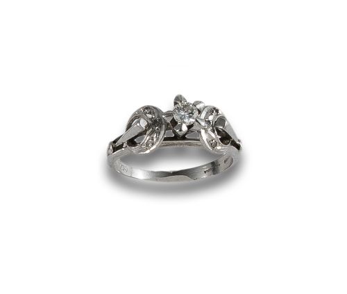 PLATINUM AND DIAMOND RING