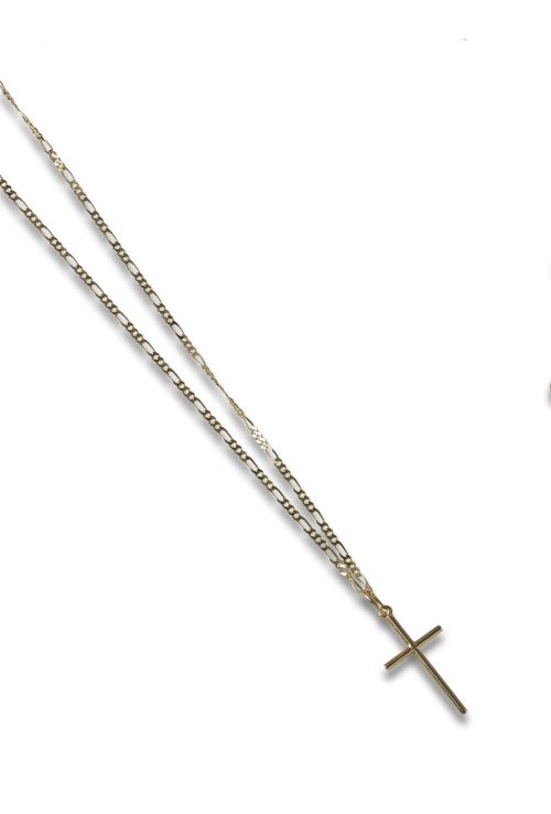 GOLD NECKLACE WITH LATIN CROSS