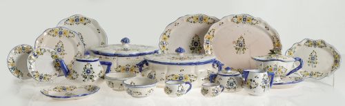 Enameled earthenware tableware, manufacture of Elidio Sanch