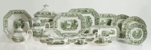 Pickman ceramic tableware, "Landscape Views" series, Sevill