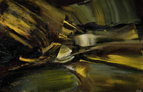 MANUEL  VIOLA, "Composición", Óleo sobre lienzo