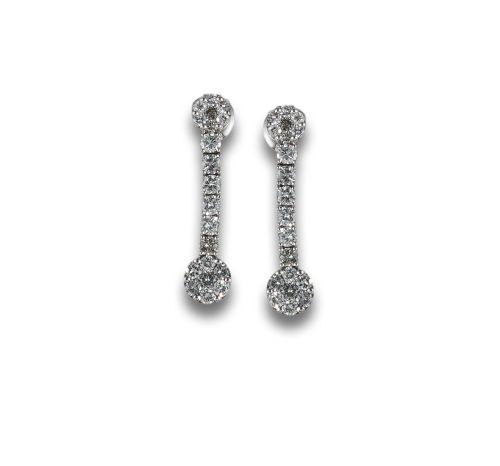 WHITE GOLD EARRINGS WITH DIAMONDS
