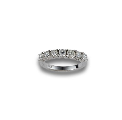 WHITE GOLD AND DIAMONDS SEPTILE RING