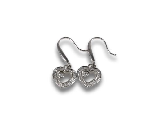 CHOPARD-STYLE EARRING IN GOLD AND DIAMONDS