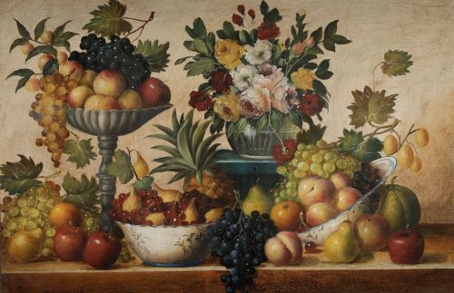 SÁNCHEZ, SANCHEZ (Peru 20th Century) "Still life with vase