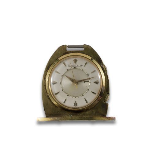 RELOJ DESPERTADOR DE VIAJE JAEGER-LECOULTRE Y FUNDA