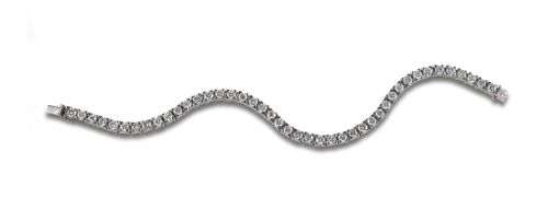 GOLD AND DIAMOND RIVIERE BRACELET