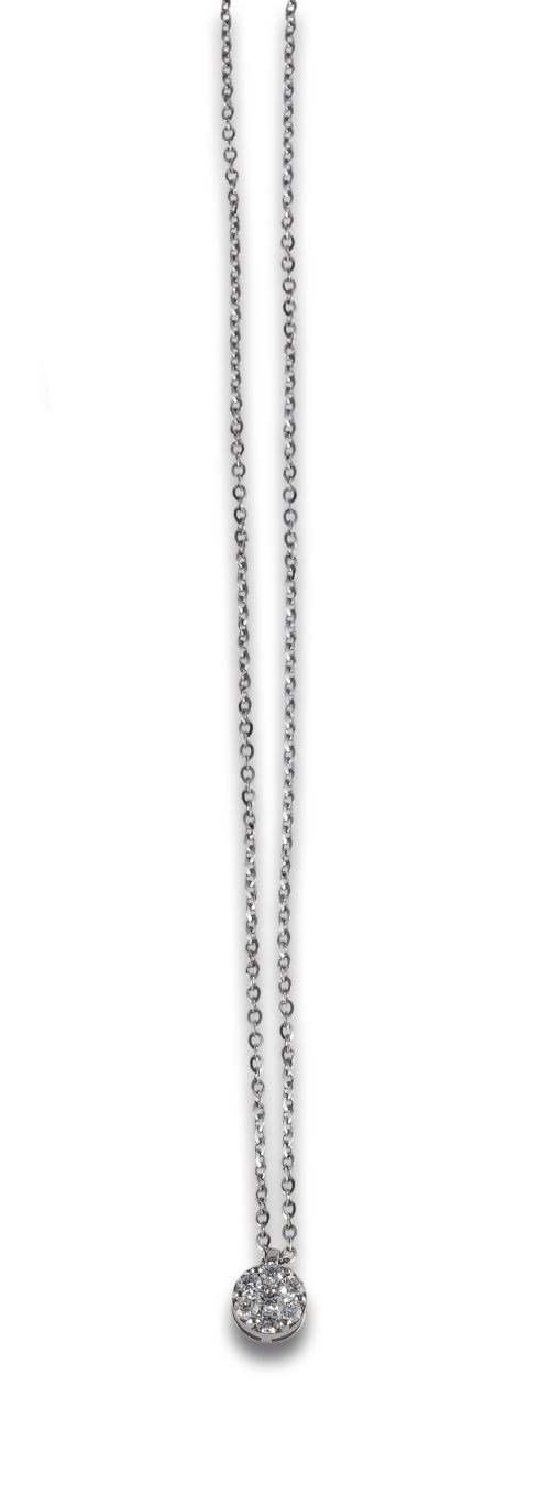 CHAIN ​​AND PENDANT WITH DIAMONDS