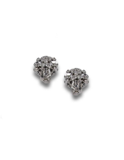PENDIENTES ROSETRA DE ORO BLANCO CON DIAMANTES