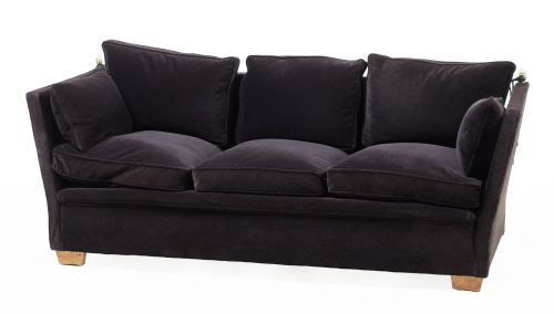 Knole velvet sofa, 20th century
