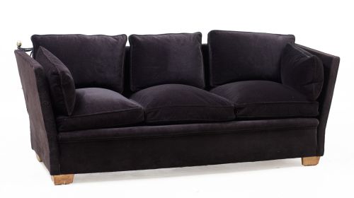 Knole velvet sofa, 20th century