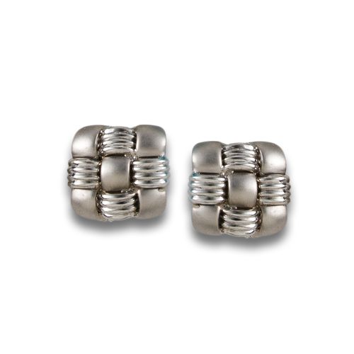 PENDIENTES DE ORO BLANCO