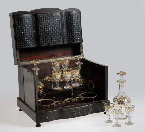 Napoleon III liquor box, France, 19th century