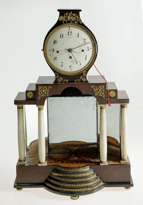 Empire style table clock, France, 20th century