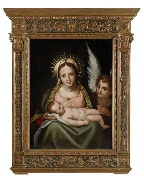 ESCUELA ITALIANA, ITALIAN SCHOOL (Early 17th Century) "Virg