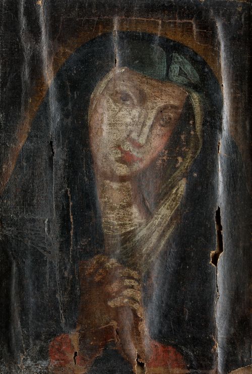 ESCUELA ESPAÑOLA, SPANISH SCHOOL (17th Century) "Our Lady o