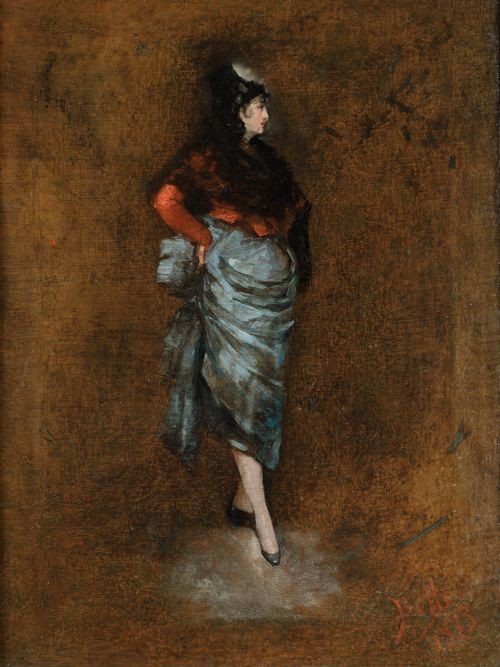 BENITO BELLI, "Maja", 1883, Óleo sobre lienzo.