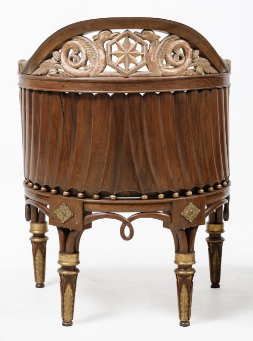 Pareja de sillas fernandinas, posiblemente Talleres Reales,