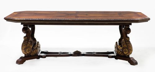 Mesa de comedor siguiendo modelos del S. XIX, España, med. 