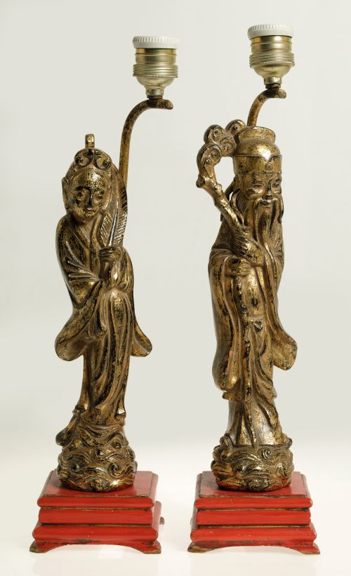 Pareja de lámparas de mesa, posiblemente para Loewe, España