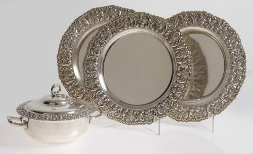 Sopera de plata contrastada, ley 916, España, S.XX