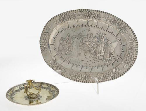 Mancerina en plata dorada, sin marcas