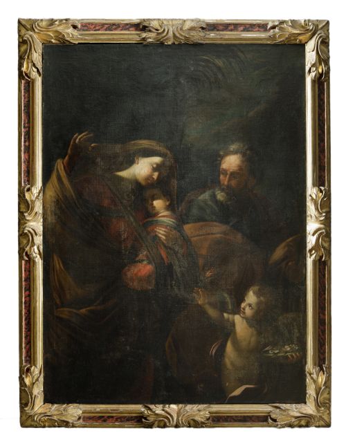 SEGUIDOR DE GUIDO RENI , “Descanso en la huida a Egipto”, Ó