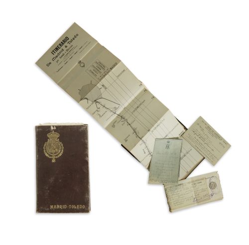 Alfonso XIII's personal guide to his travels from Madrid to