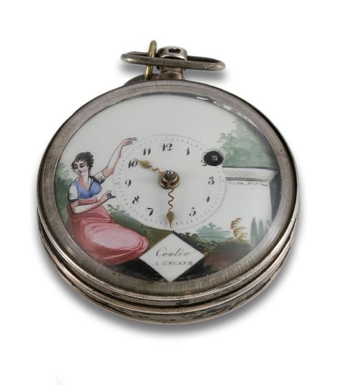 SILVER CATALINO CLOCK COULIN CIRCA 1790