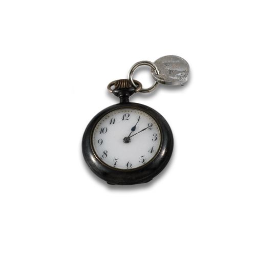 LEPINE WATCH, BLUED PAN, CA. 1935.