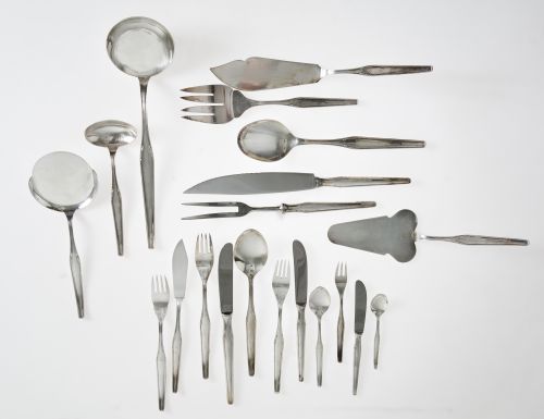 Cubertería de plata española ley 916, S. XX