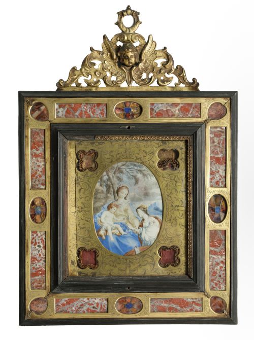 ESCUELA ITALIANA  Ppios. S. XVII, "Desposorios místicos de 