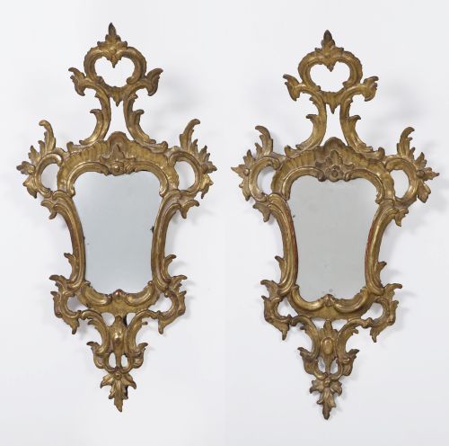 Pareja de cornucopias barrocas, España, S. XVIII