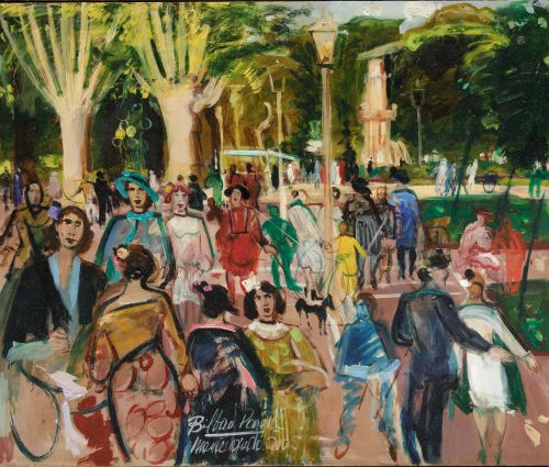 PHILIPPE MONTEAGUDO , "Bilbao (Parque)", 2005, Óleo sobre t